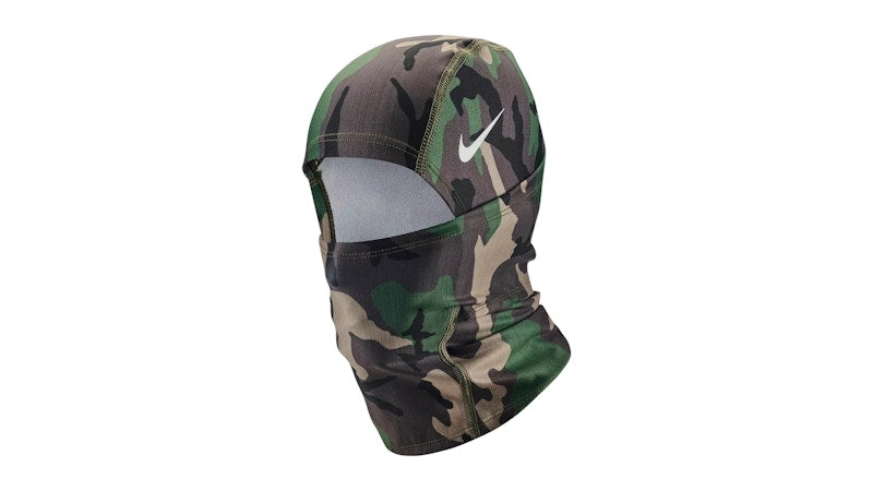 Nike Pro Hyperwarm Hood Medium Olive/White