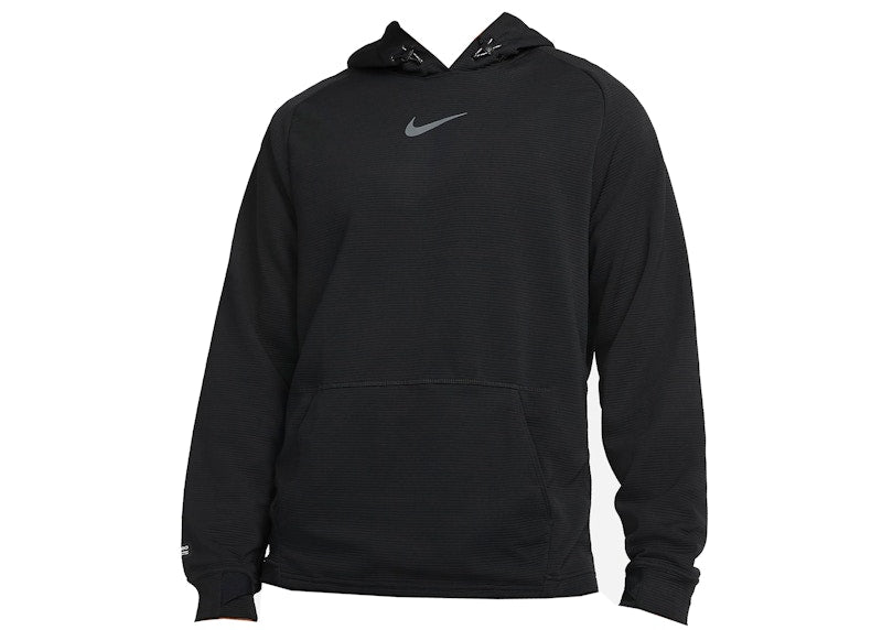 Nike Pro Pullover Fleece Training Hoodie Black/Black/Iron Grey