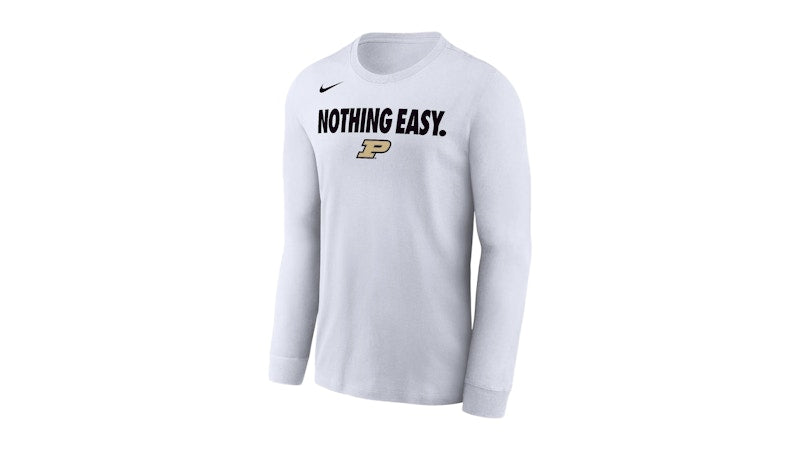 Nike Purdue College Long-Sleeve T-Shirt White