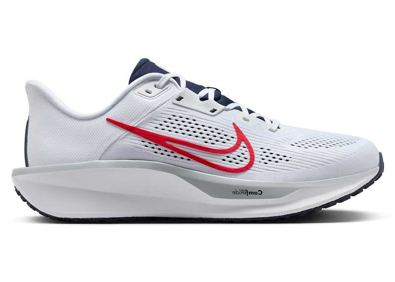 Nike Quest 6 White Obsidian Wolf Grey University Red