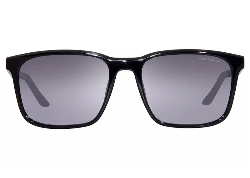 Nike Rave P Sunglasses Black/Polarized Grey/Silver Flash