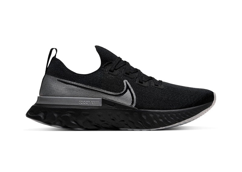 Nike React Infinity Run Black Metallic Silver
