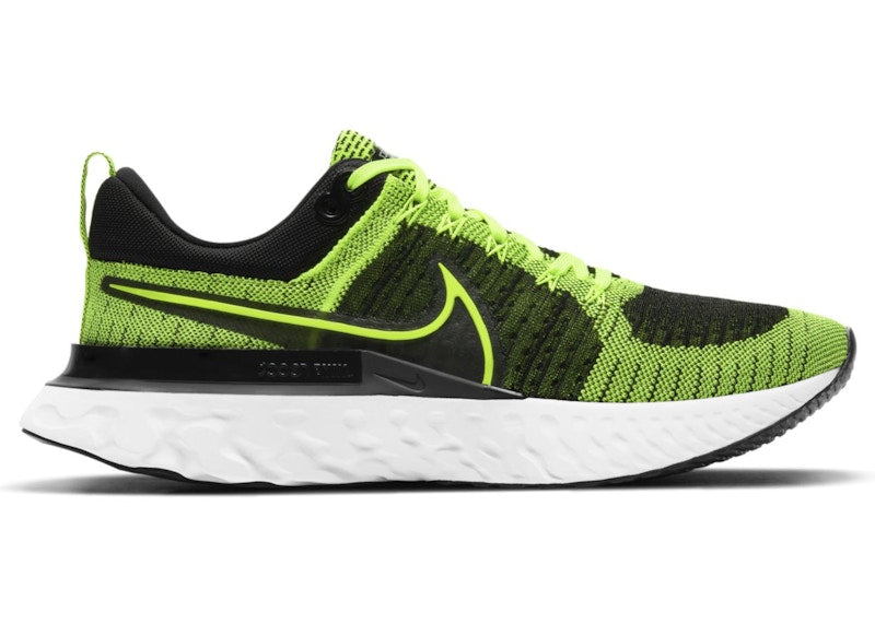 Nike React Infinity Run Flyknit 2 Volt Black