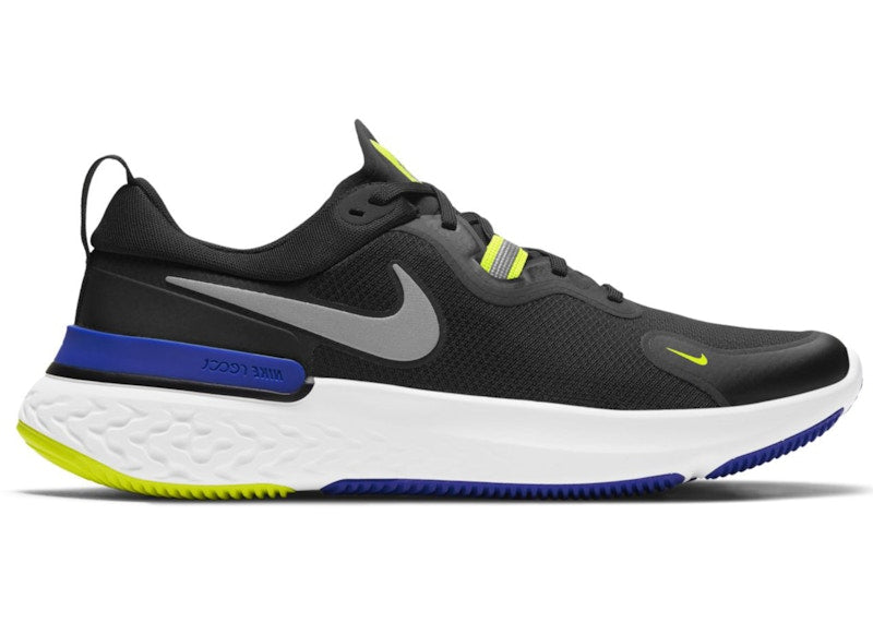Nike React Miler Black Cyber Blue