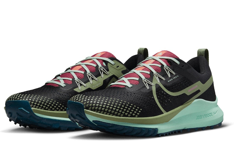 Nike React Pegasus Trail 4 Black Mint Foam Alligator