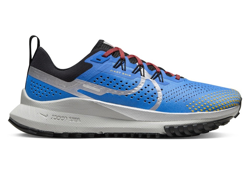 Nike React Pegasus Trail 4 Light Photo Blue Track Red Black Metallic Silver (Women's)