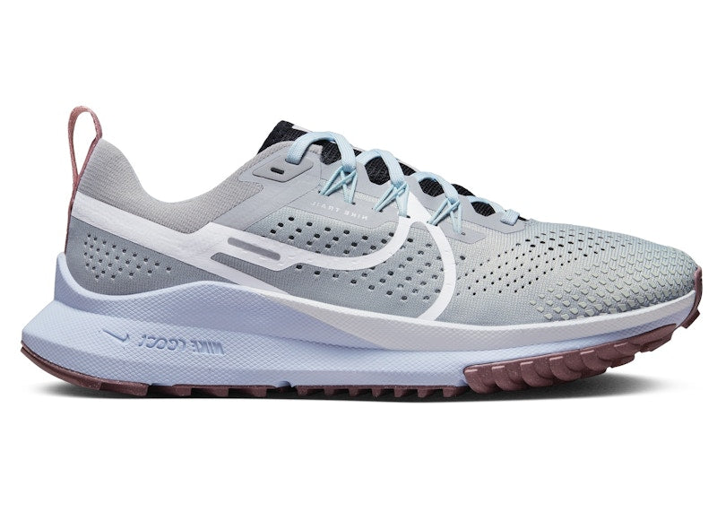 Nike React Pegasus Trail 4 Light Smoke Grey Black Glacier Blue White (Women's)