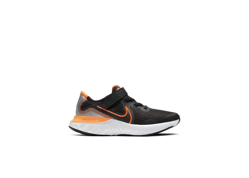 Nike Renew Run Black Total Orange (PS)