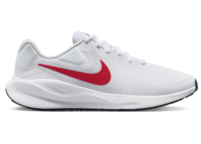 Nike Revolution 7 White Midnight Navy University Red