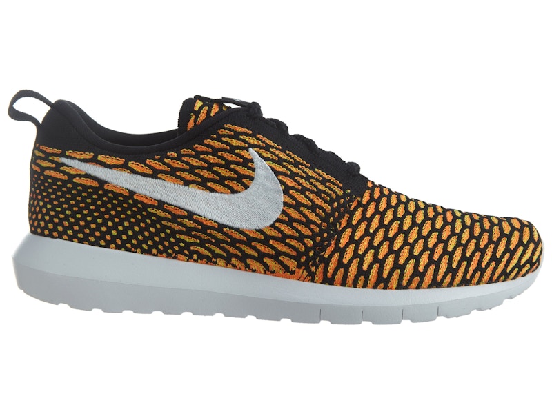 Nike Roshe Nm Flyknit Black/White-Total Orange-Volt