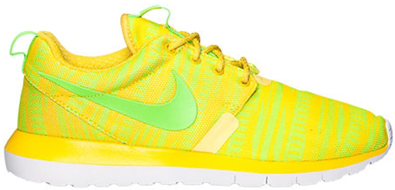 Nike Roshe Run NM Breathe Chrome Yellow Electric Green