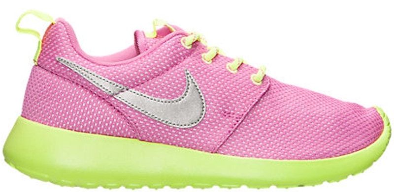 Nike Roshe Run Red Violet Metallic Silver Volt (GS)