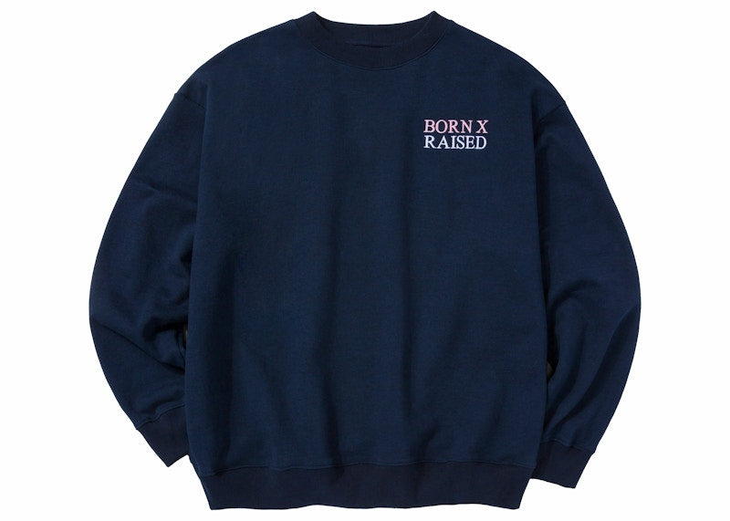 Nike SB Born X Raised Capital Head Oversized Crew Navy