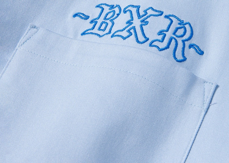 Nike SB Born X Raised Oversized Chambray Button Up Shirt Blue