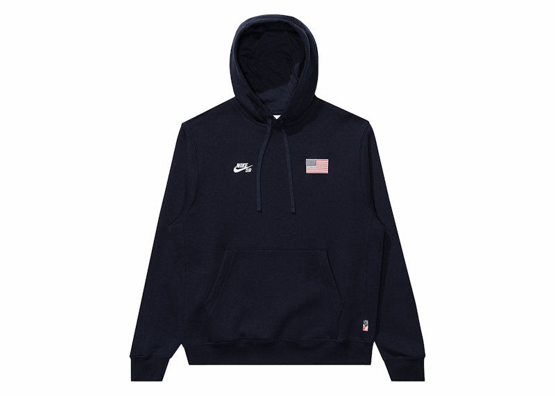 Nike SB Olympics 2024 Pullover Hoodie Obsidian/White