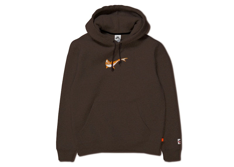 Nike SB Orange Label x Oski Fleece Skate Hoodie Baroque Brown