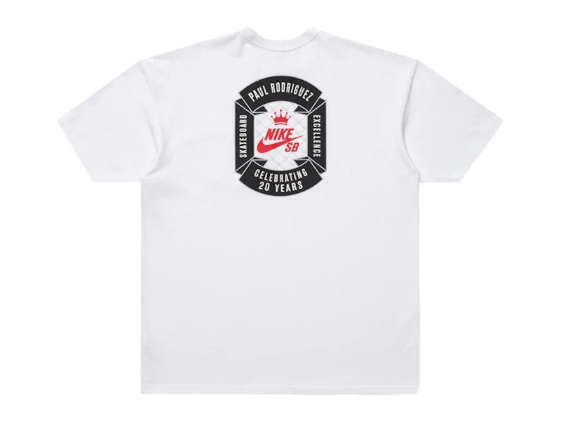 Nike SB Paul Rodriguez Max90 Skate T-shirt White