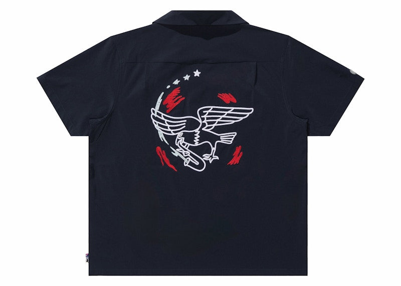 Nike SB Team USA Olympics S/S Bowler Shirt Obsidian/White