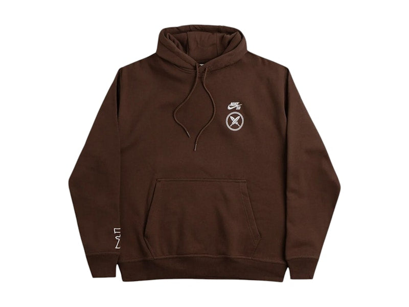 Nike SB Yuto Horigome GFX Fleece Pullover Hoodie Cacao Brown