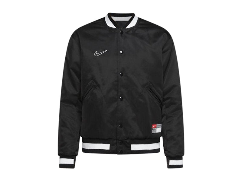 Nike SB x MLB Varsity Skate Jacket Black/Black/White/White