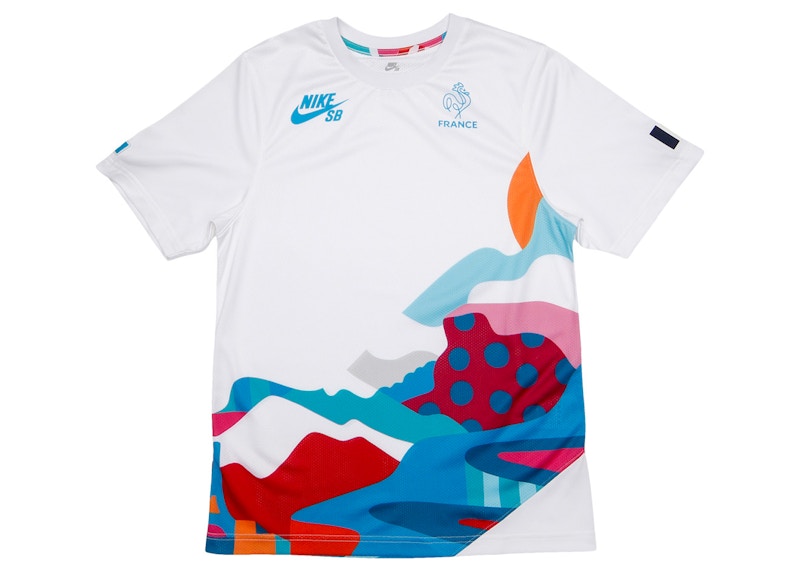 Nike SB x Parra France Federation Kit Crew Jersey (Asia Sizing) White/Neptune Blue