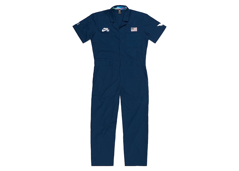 Nike SB x Parra USA Federation Kit Skate Coveralls Brave Blue/White