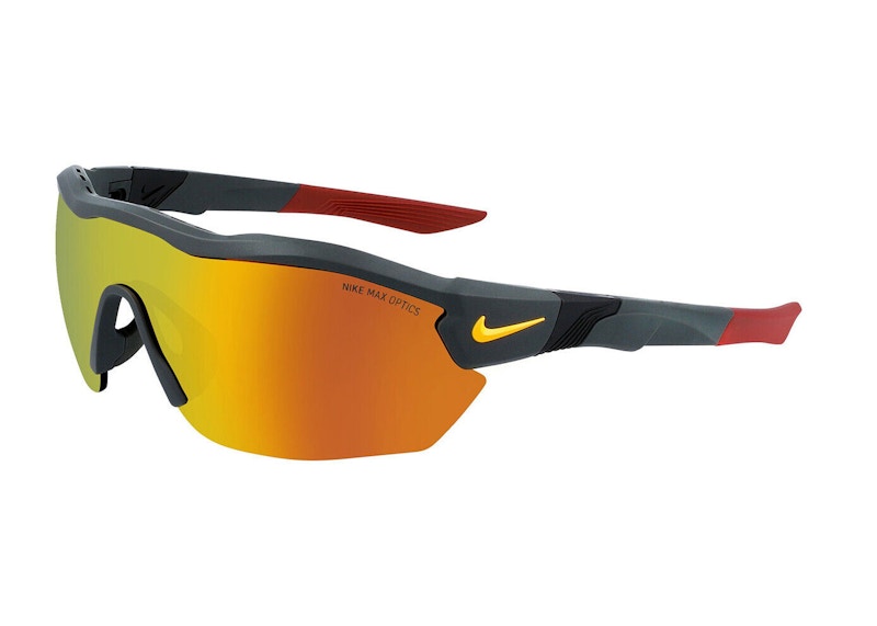 Nike Show X3 Elite Sunglasses Matte Seguoia/Brown Orange (DJ2027-355-61)