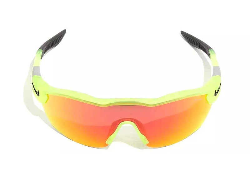 Nike Show X3 Elite Sunglasses Matte Volt/Road Red Mirror (L-E-DJ5560-012-61)