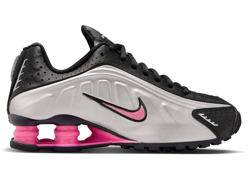 Nike Shox R4 Black Metallic Silver Pinksicle (GS)