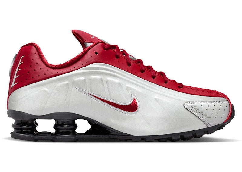 Nike Shox R4 Metallic Silver Black Crimson