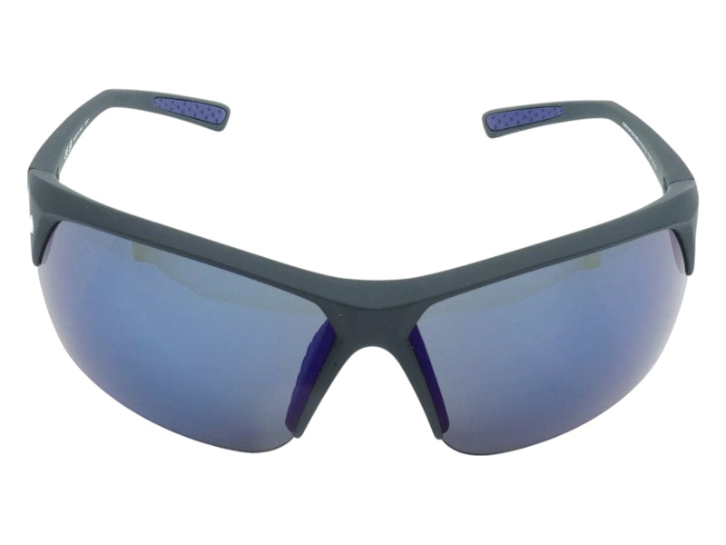 Nike Skylon Ace Wrap Sunglasses Matte Black Grey Blue Mirror Blue (SKYLON-ACE-MI-EV1125-014-6910)