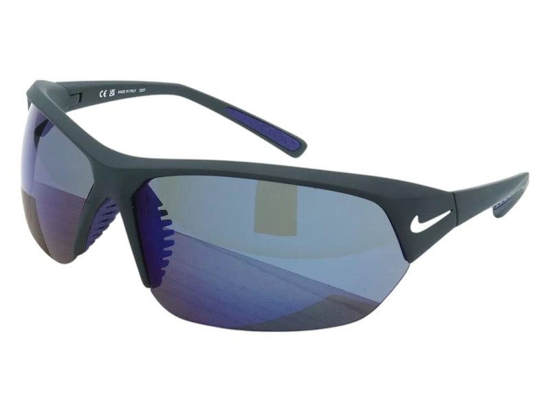 Nike Skylon Ace Wrap Sunglasses Matte Black Grey Blue Mirror Blue (SKYLON-ACE-MI-EV1125-014-6910)