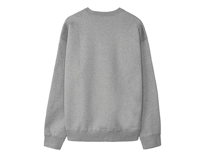 Nike Solo Swoosh Fleece Crewneck Dark Grey Heather/White