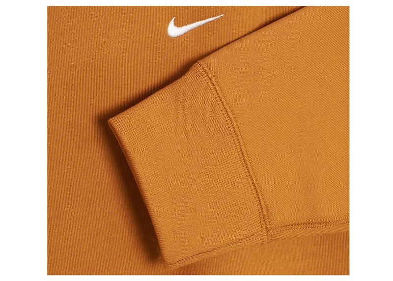 Nike Solo Swoosh Fleece Crewneck Desert Ocre/White