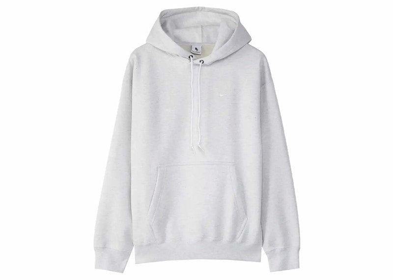 Nike Solo Swoosh Fleece Hoodie Birch Heather
