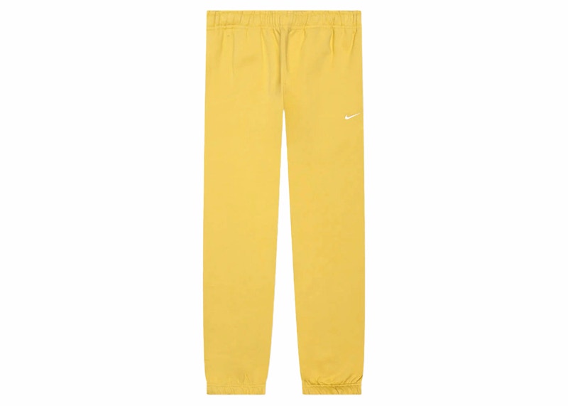 Nike Solo Swoosh Fleece Pants Yellow