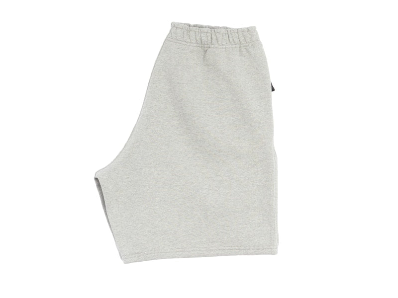 Nike Solo Swoosh Fleece Shorts Dark Grey Heather/White