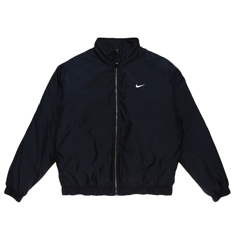 Nike Solo Swoosh Satin Bomber Jacket (Asia Sizing) Black