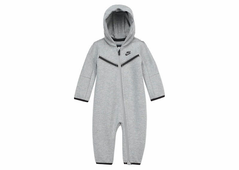 Nike Sportswear Baby Tech Fleece Full-Zip Coverall Dark Grey Heather