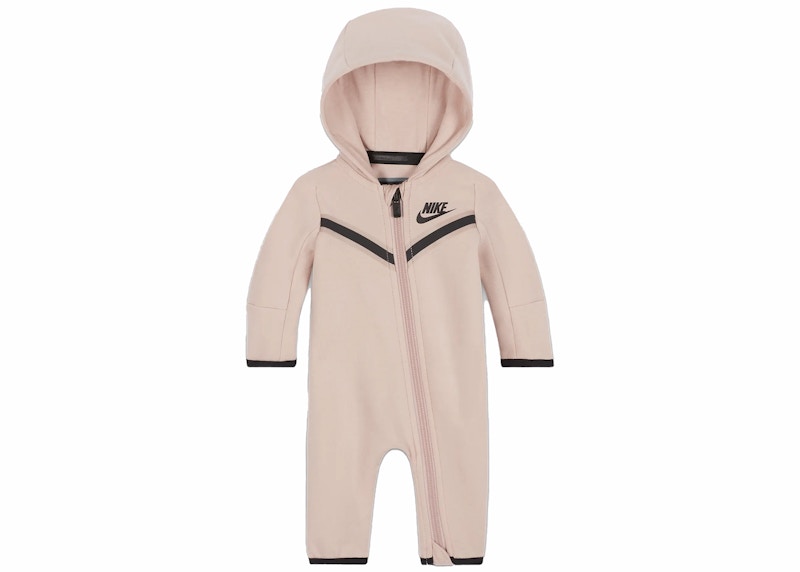 Nike Sportswear Baby Tech Fleece Full-Zip Coverall Pink Oxford