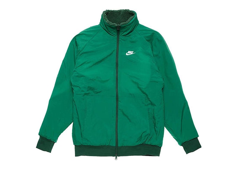 Nike Sportswear Big Swoosh Reversible Boa Jacket (Asia Sizing) Green/Sail