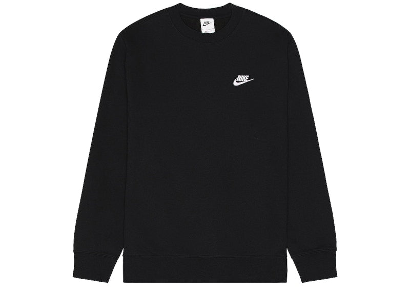Nike Sportswear Club Fleece Crewneck Black/White