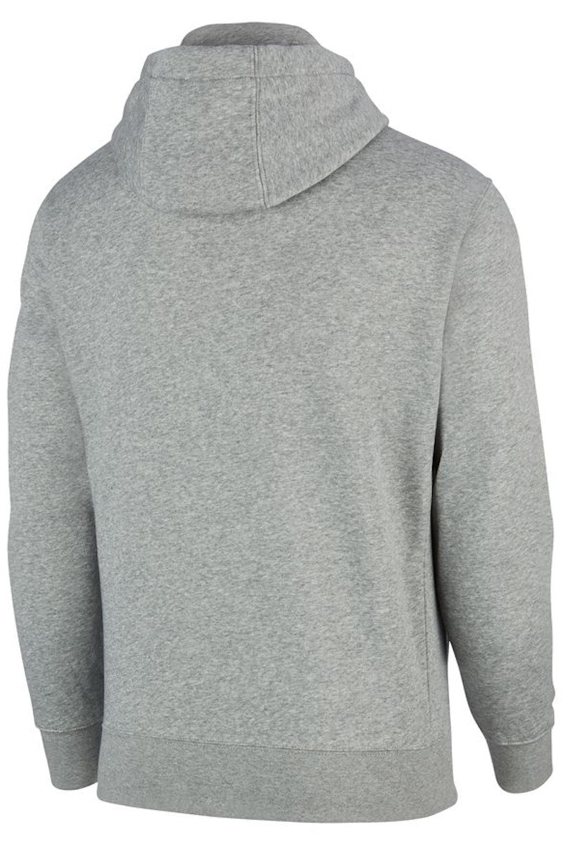 Nike Sportswear Club Fleece Full-Zip Hoodie Dark Grey Heather/Matte Silver/White