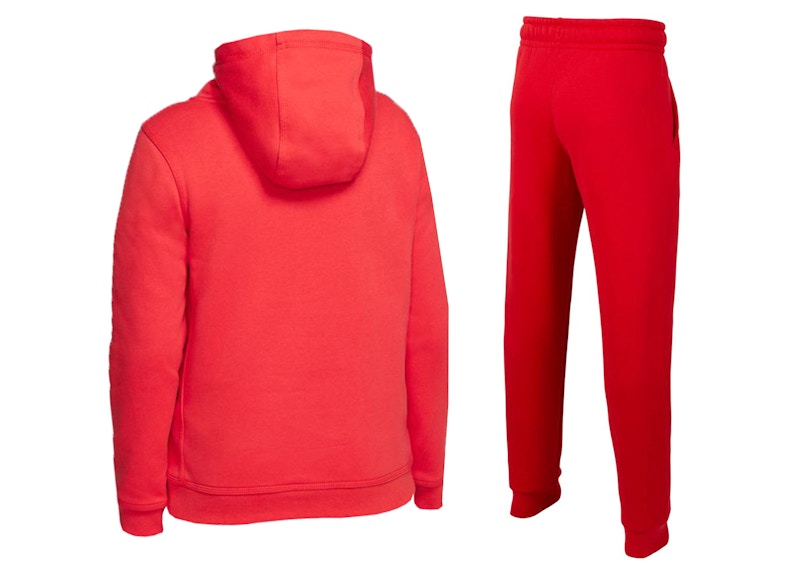 Nike Sportswear Club Fleece Pullover Hoodie & Joggers Set University Red