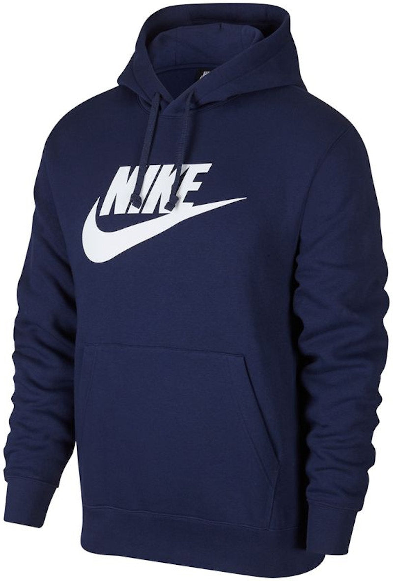 Nike Sportswear Club Fleece Pullover Hoodie Midnight Navy/Midnight Navy/White