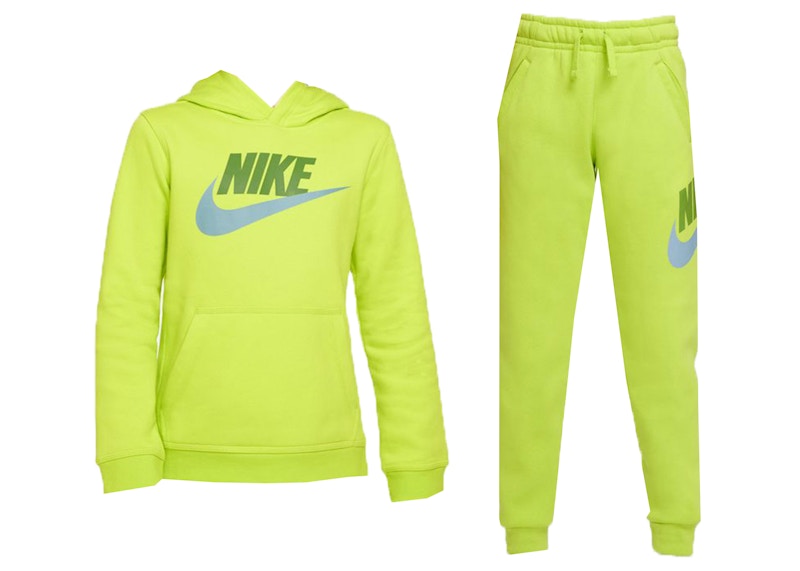 Nike Sportswear Club Fleece Pullover Hoodie & Pants Set Atomic Green/Chlorophyll