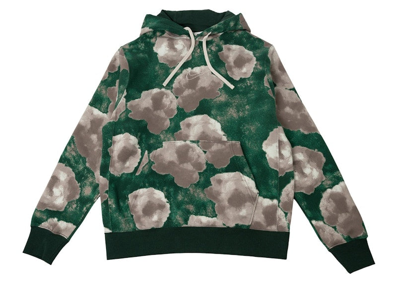 Nike Sportswear Club Floral Hoodie Green