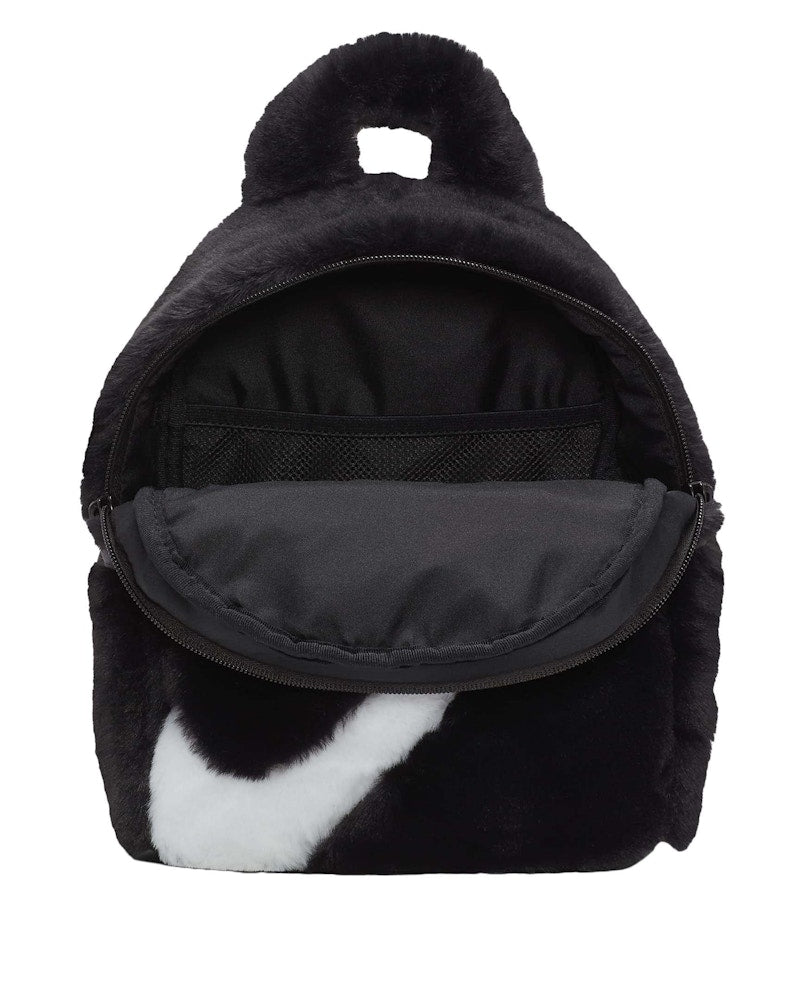 Nike Sportswear Futura 365 Faux Fur Mini Backpack (6L) Black/Black/White