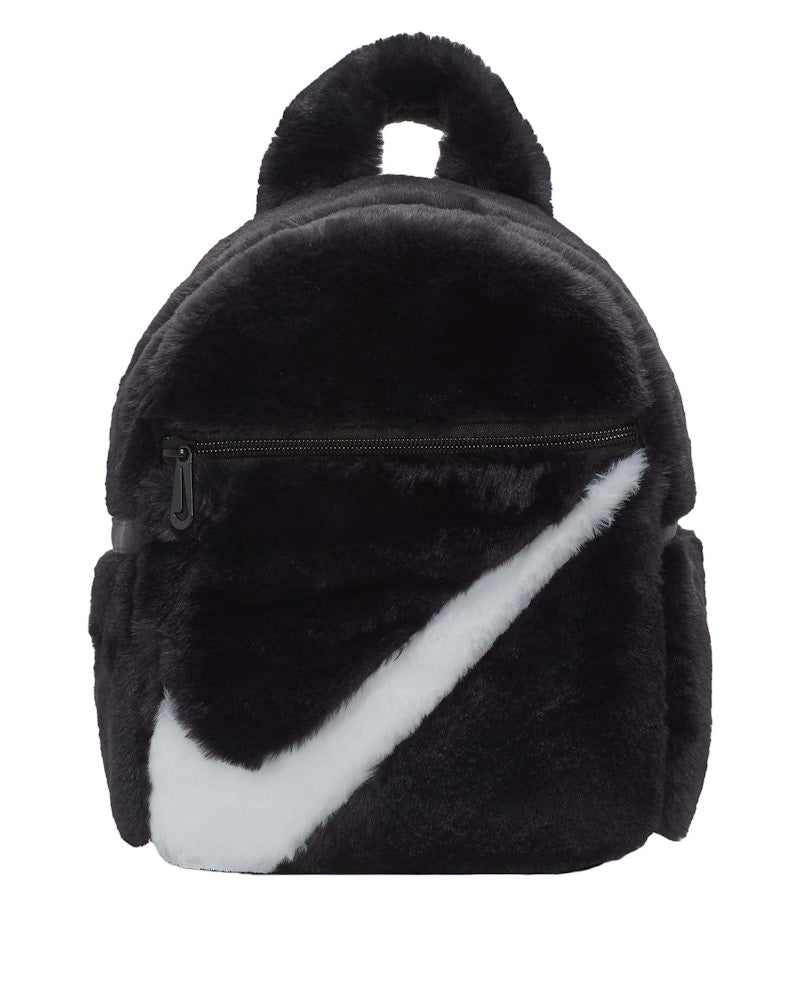 Nike Sportswear Futura 365 Faux Fur Mini Backpack (6L) Black/Black/White