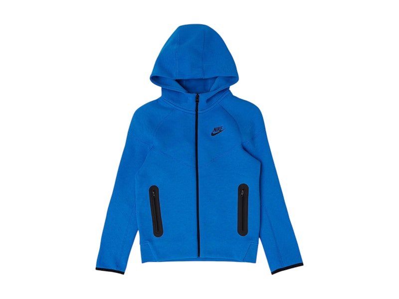 Nike Sportswear Kids Tech Fleece Full Zip Hoodie Blue/Black